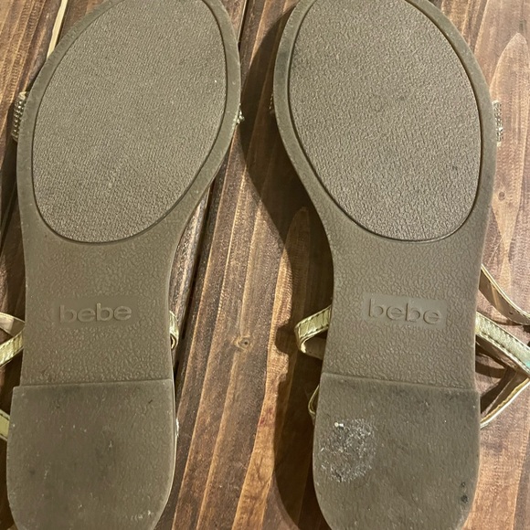 Gold Bebe sandals | size 7 / 7 1/2 | - Picture 5 of 8